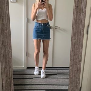 Pacsun Medium Wash Jean Skirt